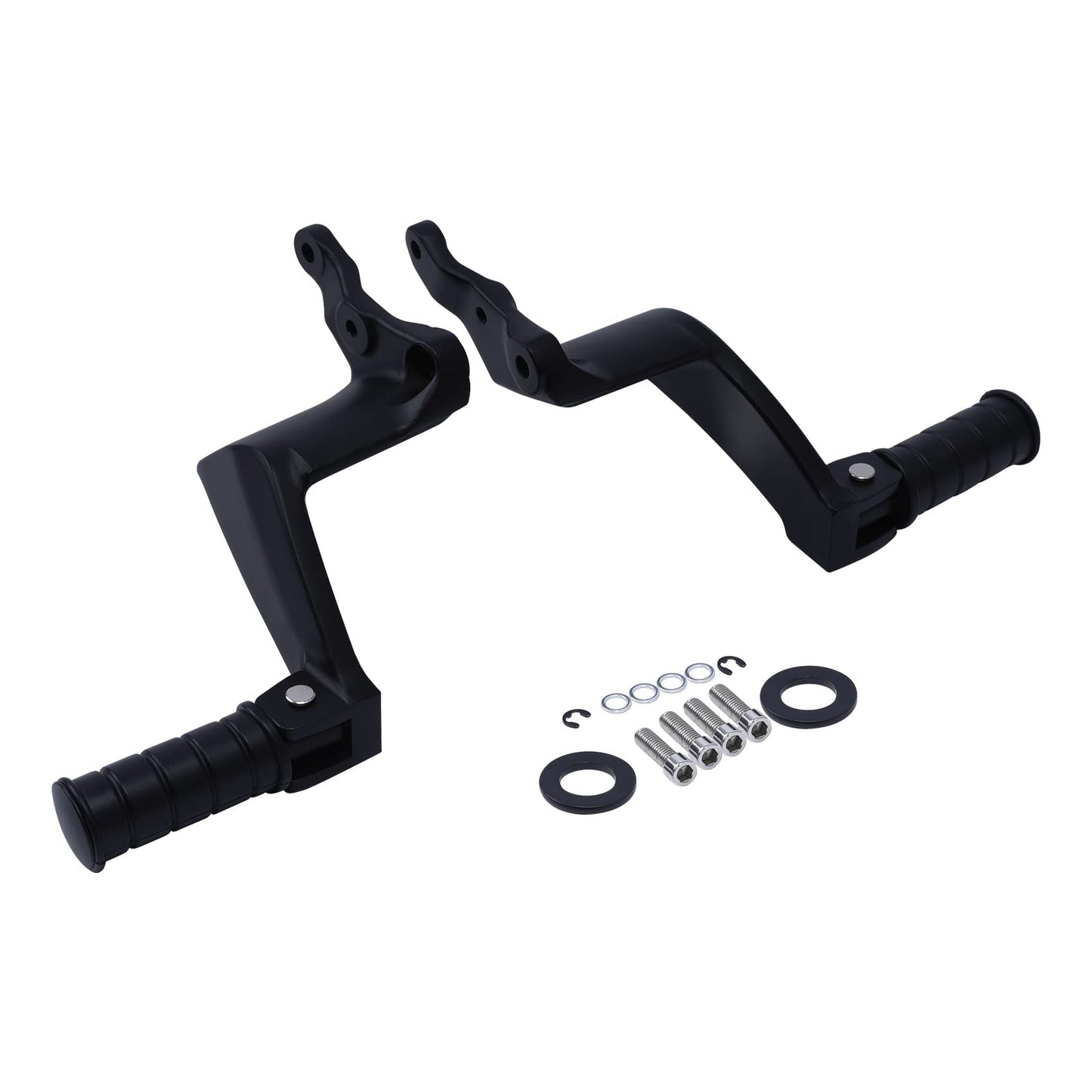 TCT-MOTORPARTS Passenger Pegs Pedal Footpegs Rests Mount Fit for Boardwalk High ball Victory Vegas Gunner Highball Kingpin Boardwalk Black 2008 13 17 16