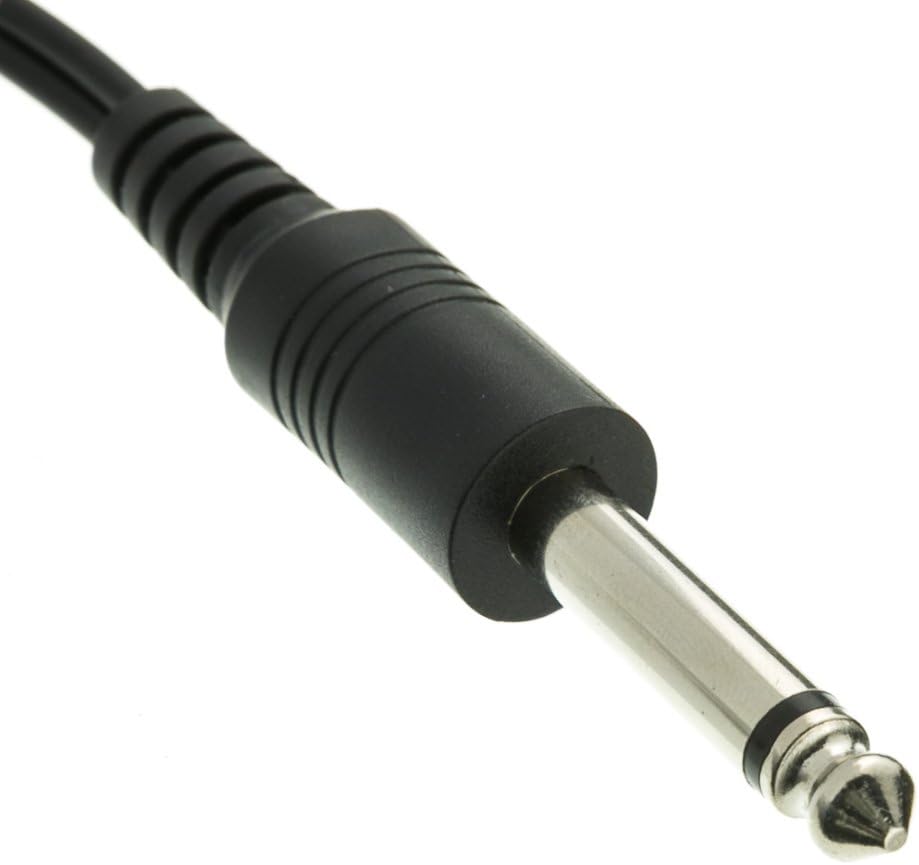 1/4 inch 1/4 6 inch CableWholesale Mono Phono to Dual RCA Adapter, Mono Male to Dual RCA Female