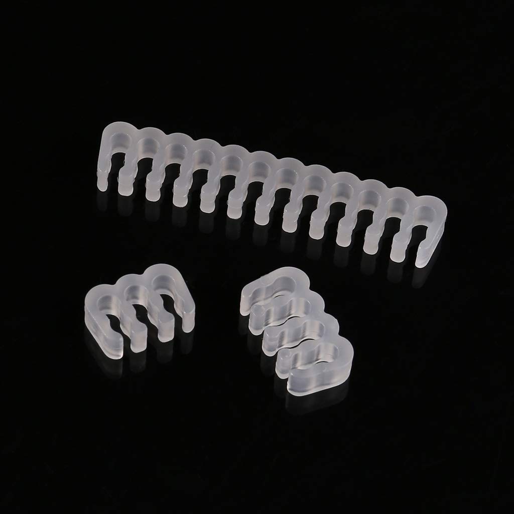 Rooyar 2.5-3.2mm 4/8/6 /24Pin PP Cables Comb Clamp Clip Dresser for PC Power Cables Wiring for PC GPU Collect Clips