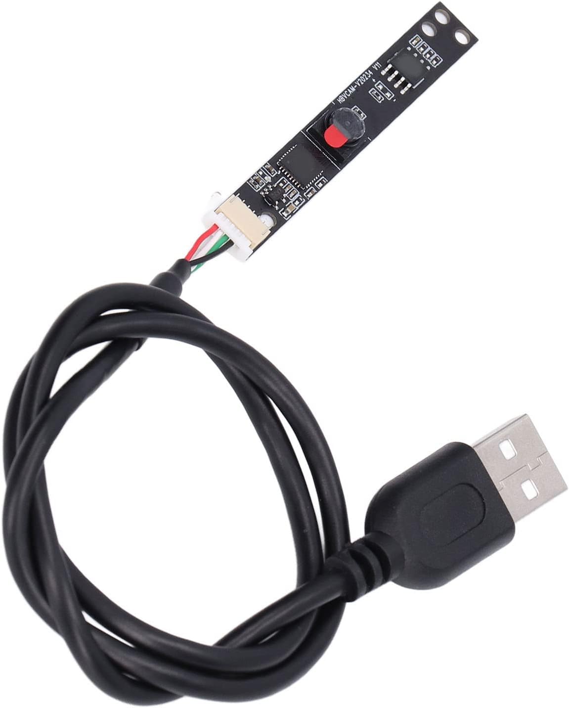 Shanrya 2. 0 30 60 USB Camera, Mini USB Webcam Board Camera Module with Tiny Frame Rate Field Angle for Advertising