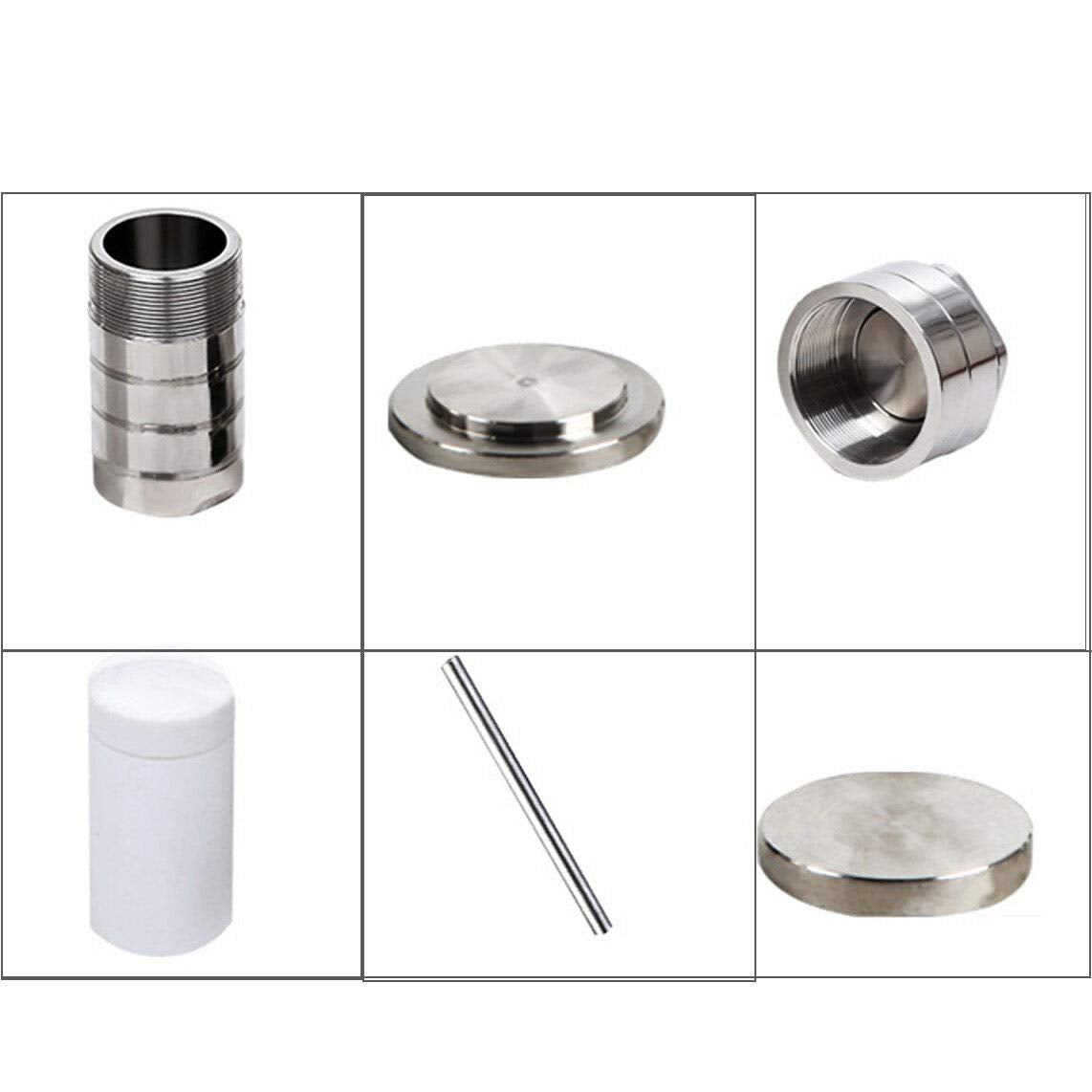 100ml Teflon Lined Hydrothermal Synthesis Autoclave Reactor 220℃ 3Mpa 304 Steel High Pressure Hydrothermal PTFE Hydrothermal Reactor Digestion Tank PTFE Vessel