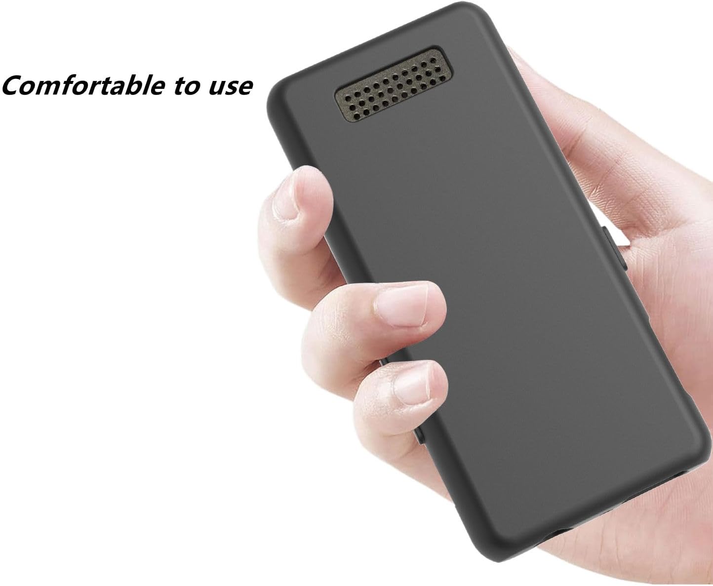 Fotosuncy B27 Mp3 for AiMoonsa Player Case, Anti-Slip and Shockproof, Lightweight Flexible Matte Protective Cover Black