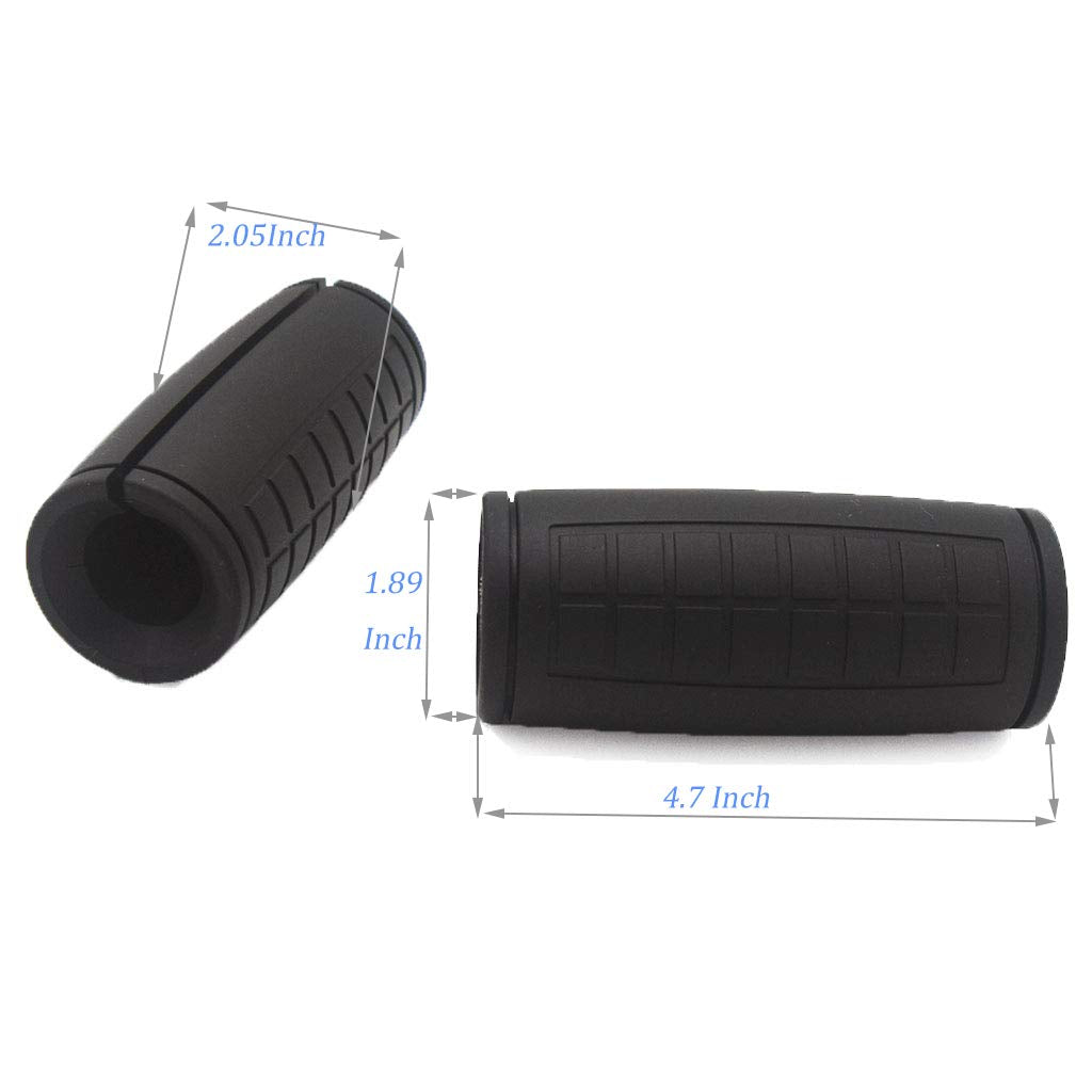 qibylift Pull Up Thick Bar Adapter, Weight Grips Bar Fit for Standard Barbell - Dumbell Handles, Silicone Rubber Barbell Grips for Weight Lifting Cable Attachments & Fitness Training (Black)