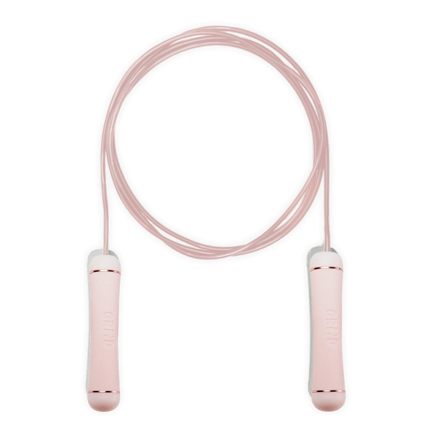 GRIND | Jump Rope - Adjustable "Float" | Tangle-Free, Rapid Speed with Ball Bearings | Ergonomic Soft Grip Handles | Skipping Rope for Fitness, Endurance Training, Gym Workout, or Home Exercise (Pink)