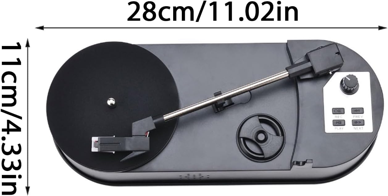 Whoasyst EZCAP613P MP3 33/45RPM Record to Converter with USB Integrated Auditory Speed Music Player