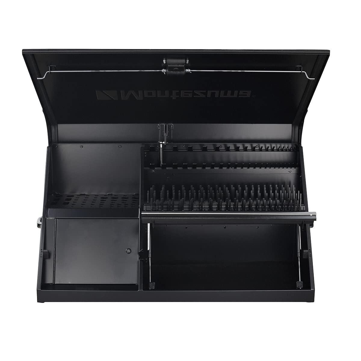Montezuma DX411B 41" x 18" Heavy Duty Steel Triangle Toolbox (steel, black)