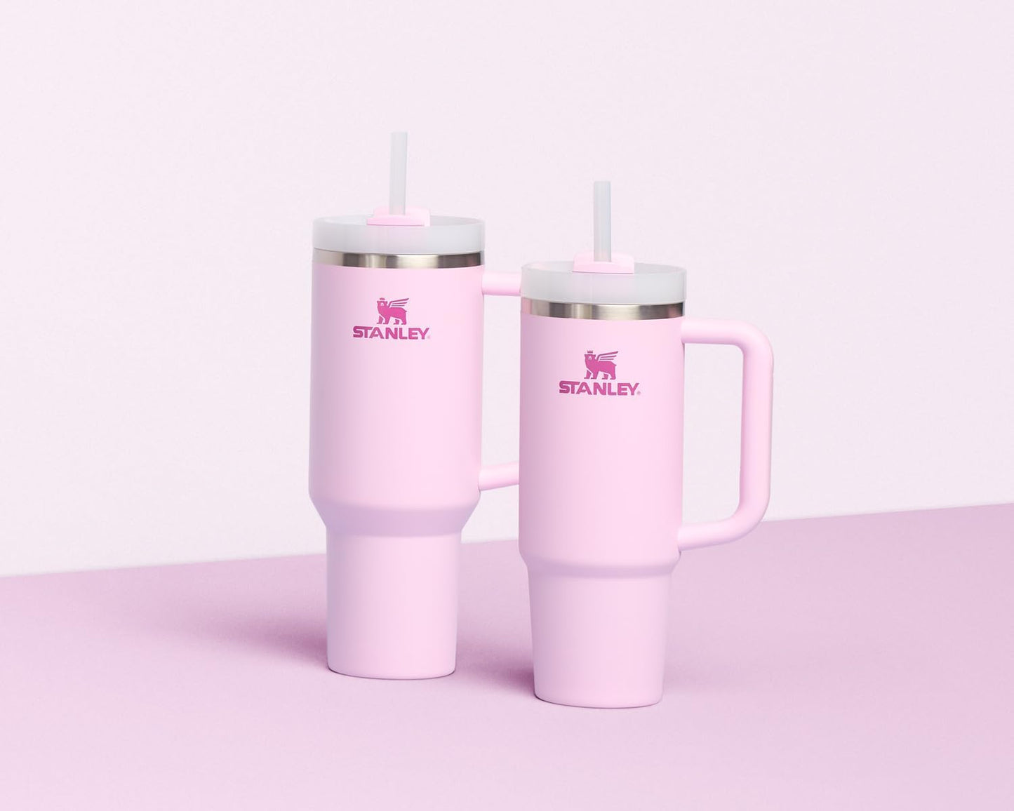 STANLEY Quencher H2.0 Tumbler - 30 oz Insulated Stainless Steel Cup with Handle & Straw | Cherry Blossom