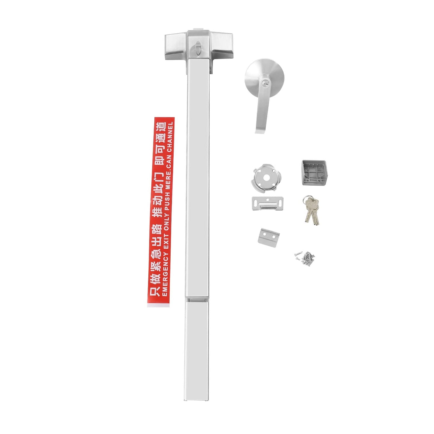 DUIBAII Door Push Bar Panic Exit Device, Stainless Steel Commercial Emergency Exit Door Push Bar, Emergency Hardware Door Bar Lock for Exit Door