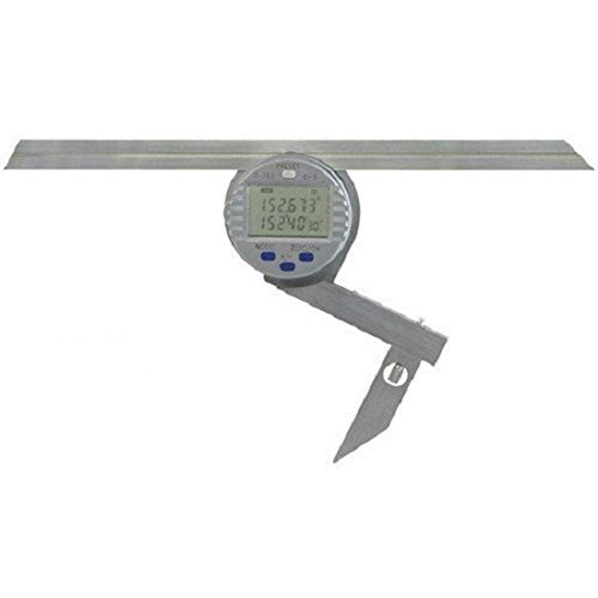 Fowler 54-440-750 Stainless Steel Electronic Universal Digital Protractor with 6" and 12" Blades