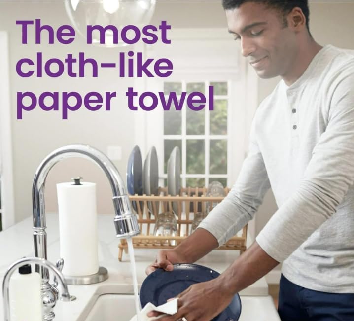 Viva Signature Cloth Paper Towels - Double Rolls, 6 = 12 Single Rolls, 2X More Durable | 2 Pack