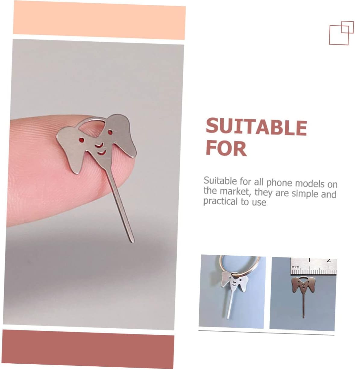 40pcs HOMSFOU Sim Card Ejector Needles Phone Sim Tray Remover Tool for Smartphones Compatible Models Easy to Use