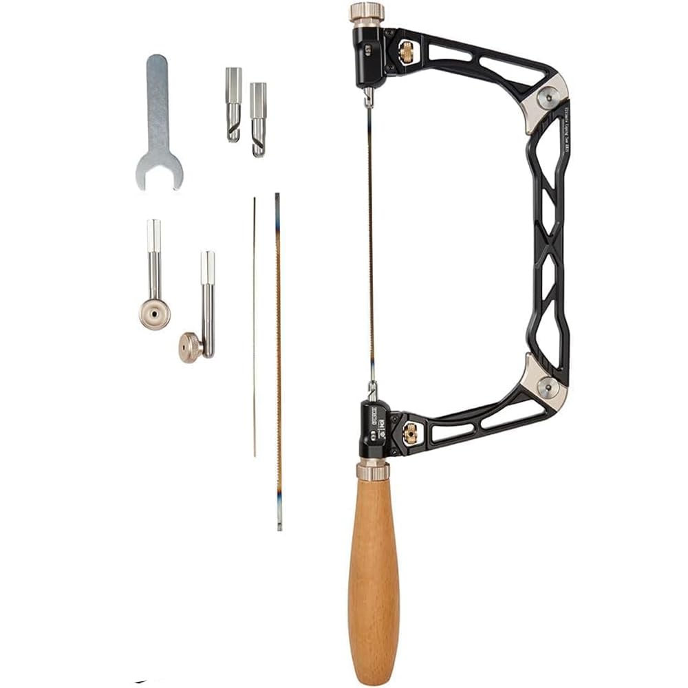 HONGDUI KM-19 6" Coping Saw, Fret Combo Saw - Premium Quality, All-Purpose Tool for Woodworkers & Crafters