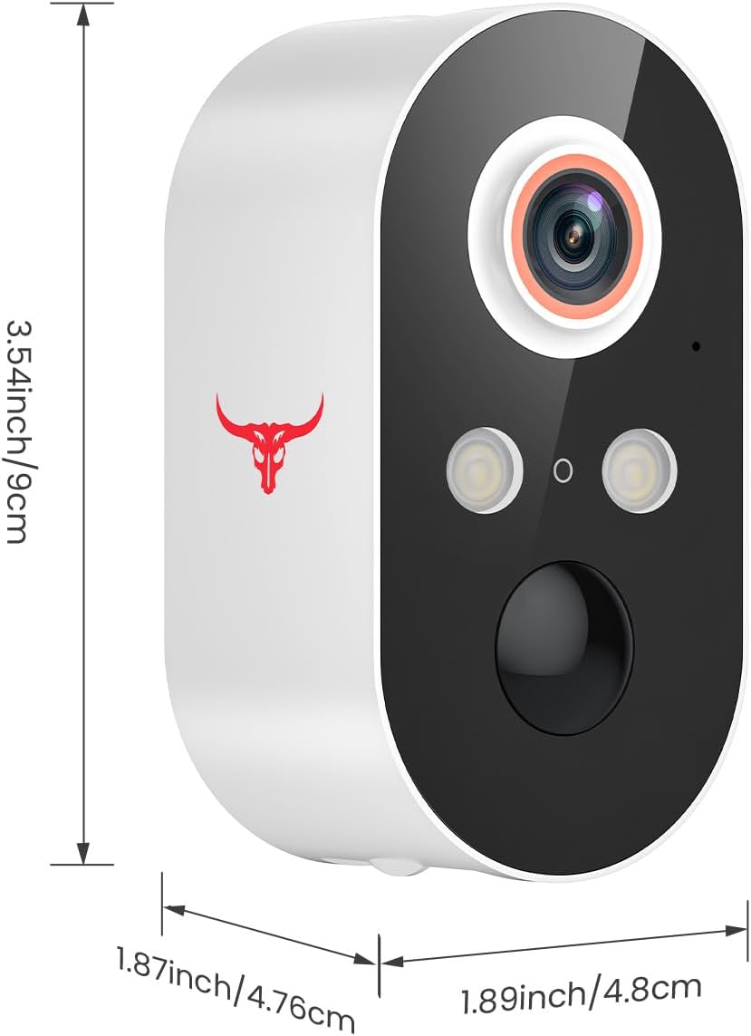 Wynoxian 1080P 2.4G 2-Way Wireless Security Camera Outdoor, Battery Powered, WiFi, Motion Detection, Audio, Cloud