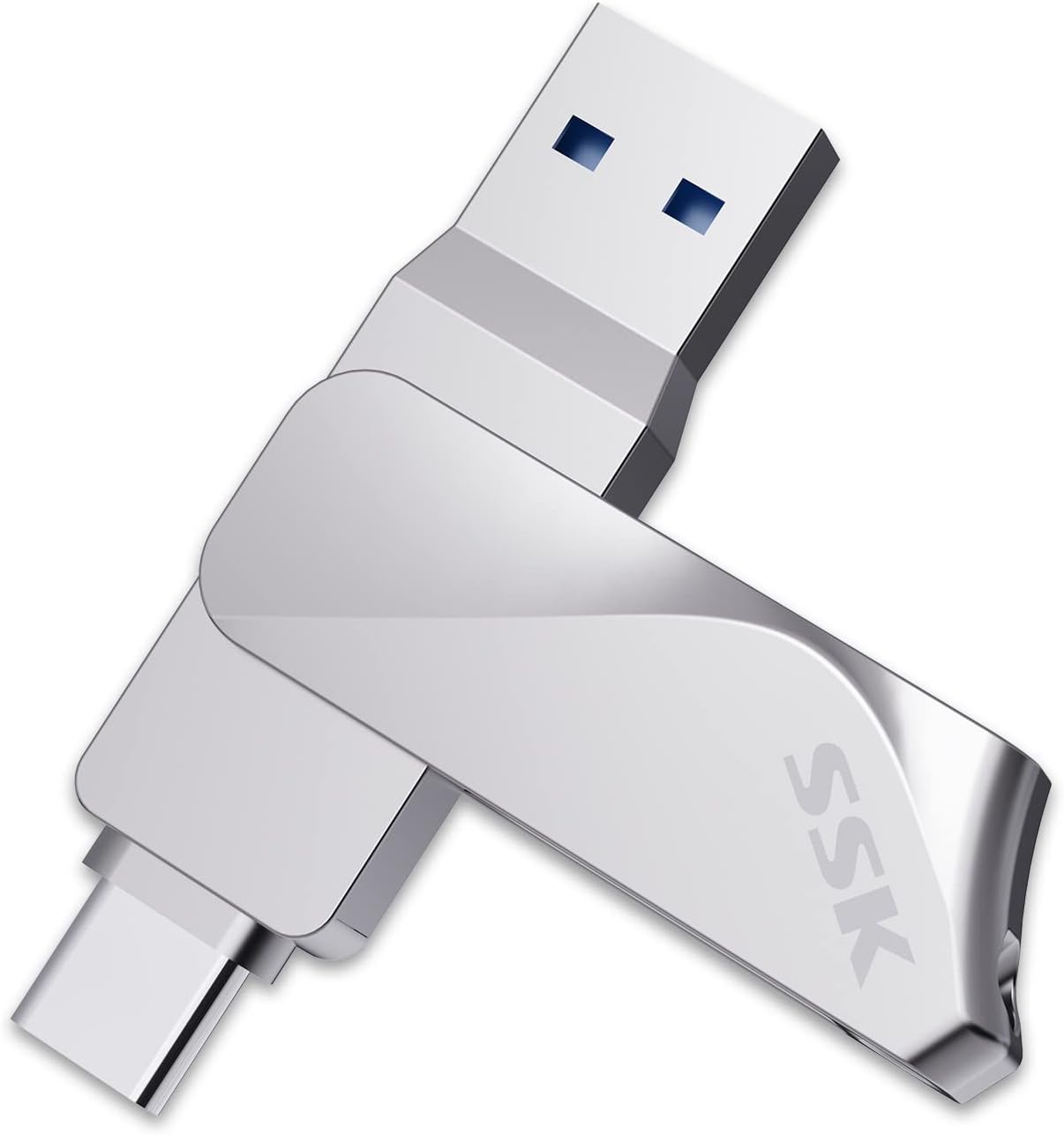 SSK 64GB 200MB/s 2 1 3.2 1+ USB C Flash Drive up to Dual Drive in OTG USB A Gen Type C Memory Stick Thumb Drive