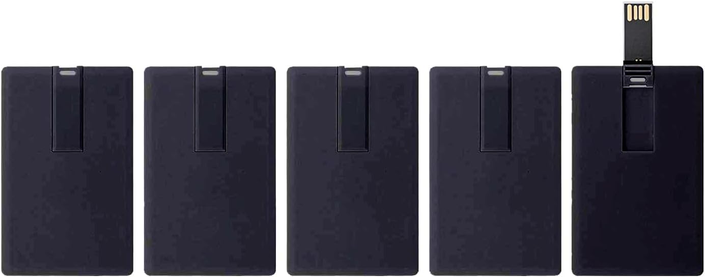 KINMIN 16GB 5 Pack Credit Card USB Flash Drive Business Card Bank Card Shape Flash Drive Memory Stick Key Credit USB