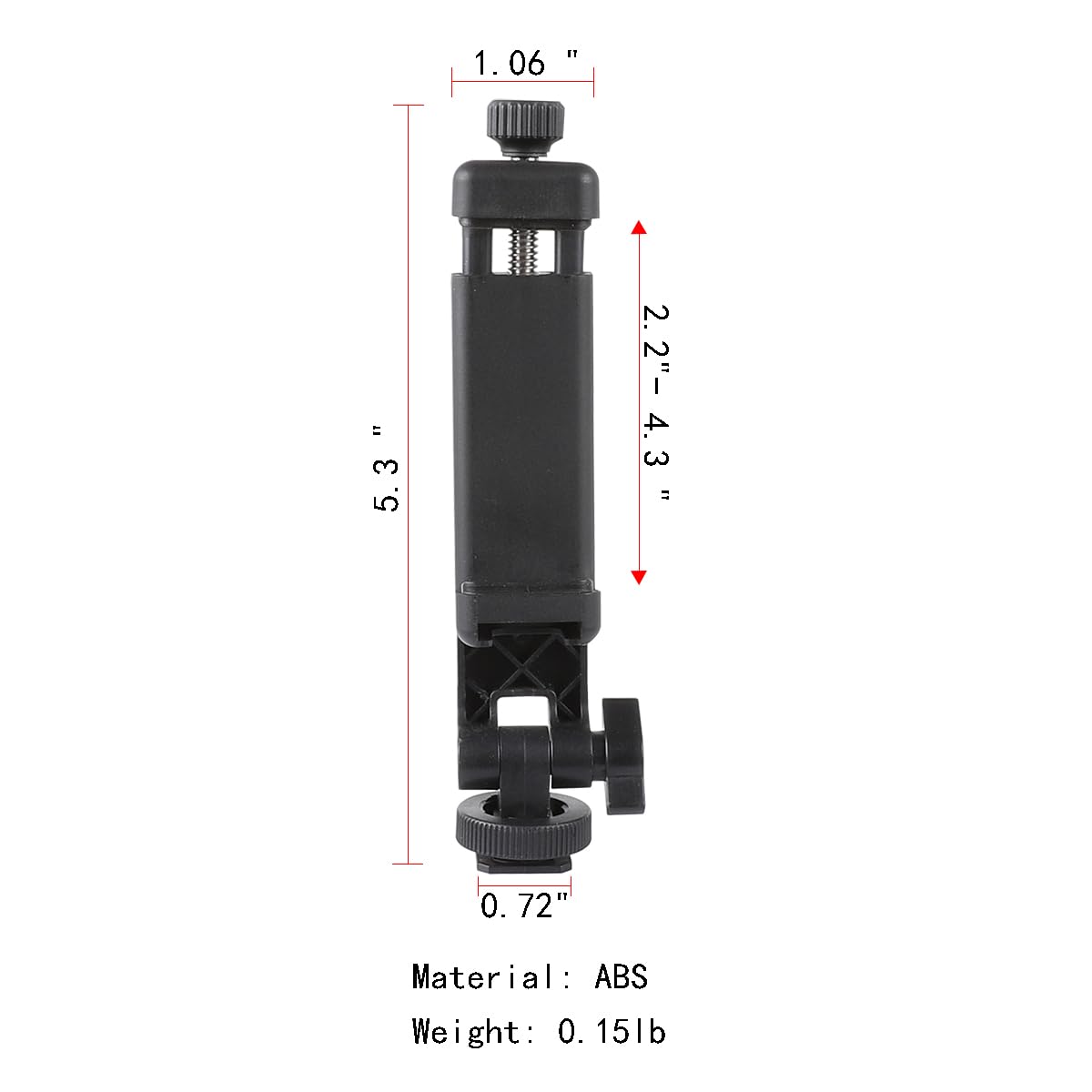 Leenconghui Multifunctional Universal Cell Phone Tripod Mount Adapter 360 Rotation Camera Hot Shoe Phone Holder Compatible with Canon Nikon Sony DSLR