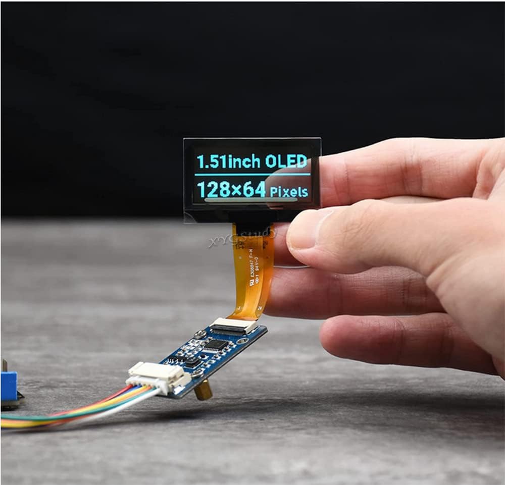 XYGStudy 1.51inch 12864 SPI/I2C 4 3 STM32 Transparent OLED Light Blue Color Display Module Interfaces for Raspberry Pi