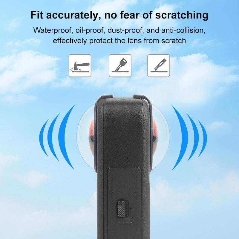 360, PULUZ Tempered Glass Lens Protector for DJI Osmo Optical Clear Camera Lens Guard Cover, Anti-Scratch Dustproof