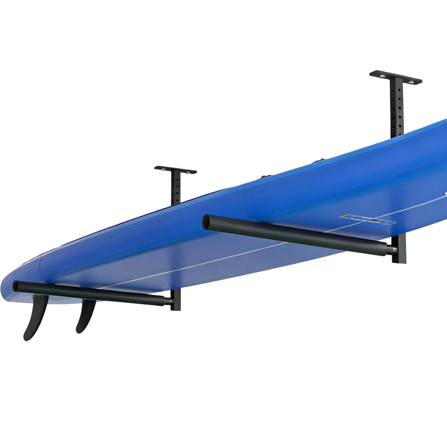 LLNYFL Stainless Steel Ceiling Storage Rack, 10"-18" Height Adjustable,Kayak Overhead Garage Storage Rack, Holds 100 lbs, for High-Altitude Storage of Kayaks, Surfboards, Canoes, Skis, and Ladders