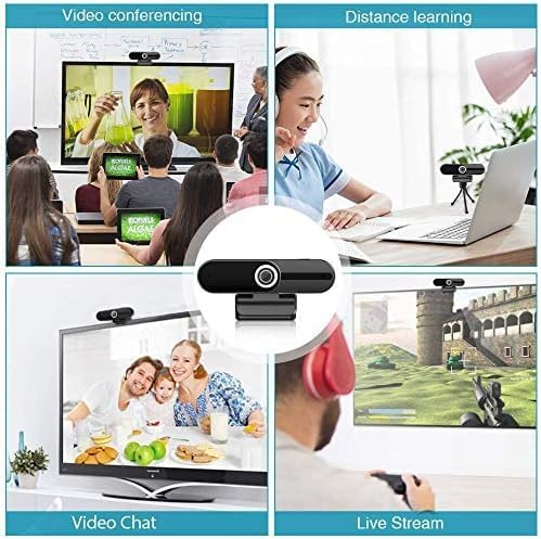 ZIQIAN 4K 8MP- Webcam, HD Webcam Laptop PC Desktop Computer Web Camera with Microphone, USB Webcams for Video Calling