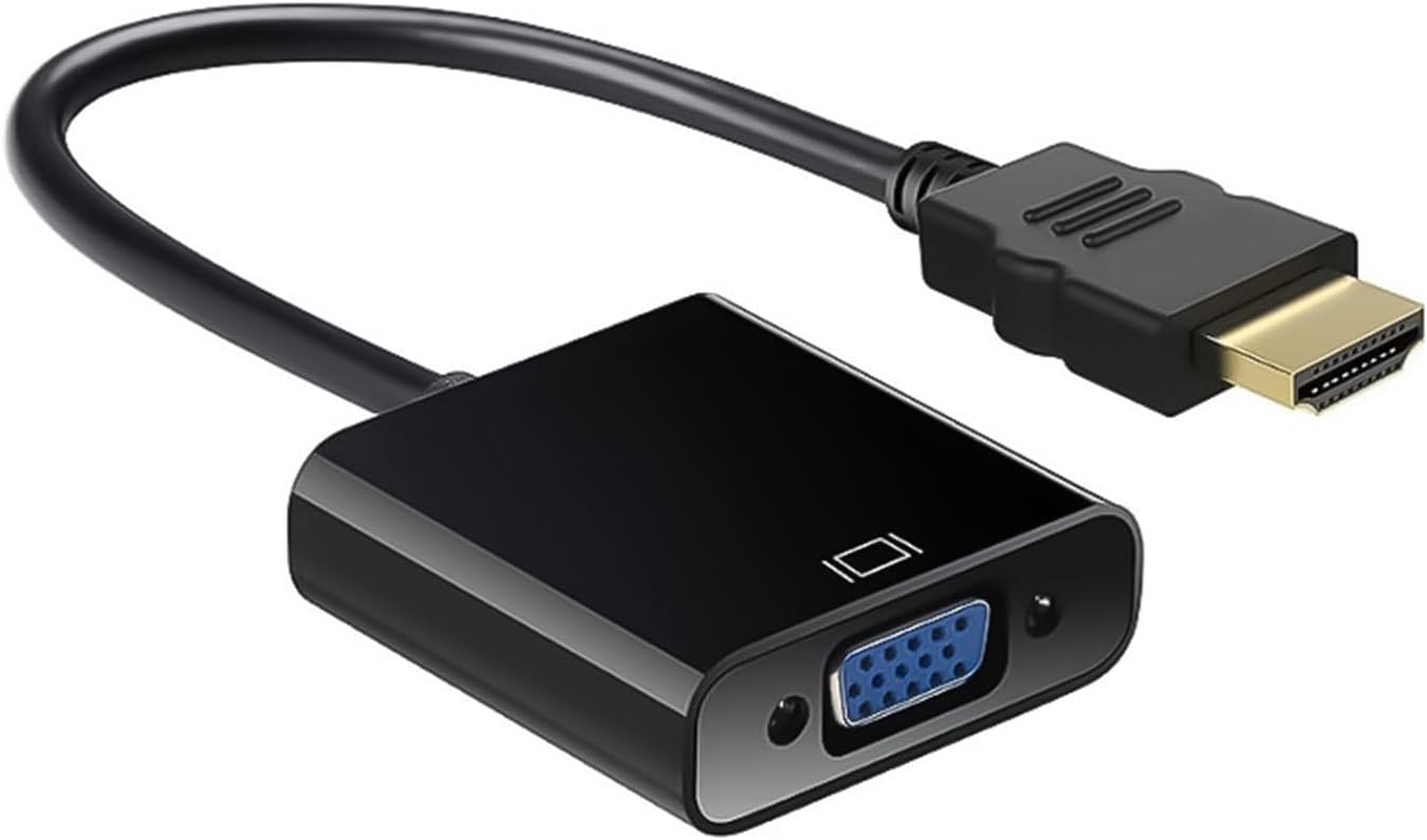 YWLUUOO 1080P HDTV to VGA Adapter Converters Output Computer Connector Dongle for Laptop PC Monitor Projector HDTV
