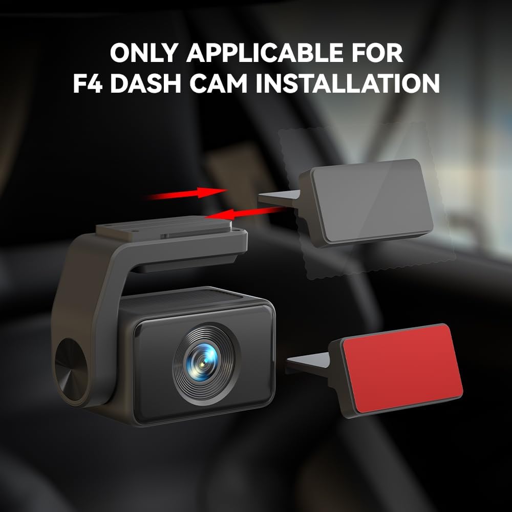 REDTIGER F4 Car Recorder Right Angle Glass Mount for Dashcam, Ideal for Truck, Bus, Easy Installation, Enhanced Viewing