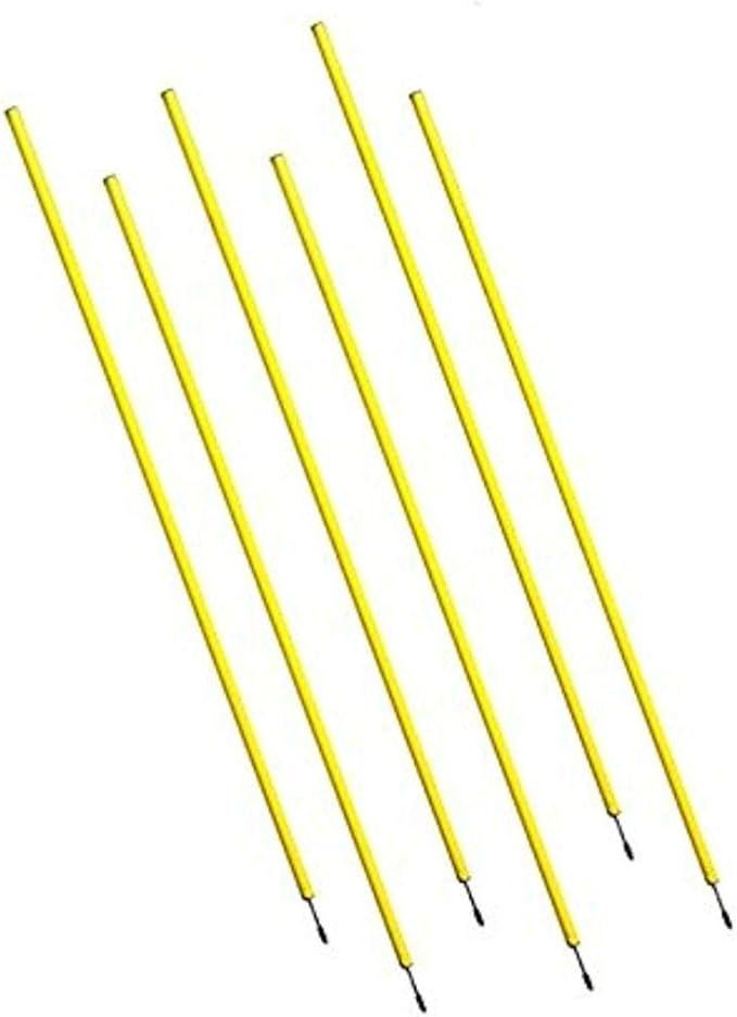 BlueDot Trading Soccer Agility Poles | Telescopic, Fixed & Collapsible Options (4, 6, 8 Piece Sets) Speed Training Poles for Agility Drills, Outdoor Games, Football & Sport Training Equipment