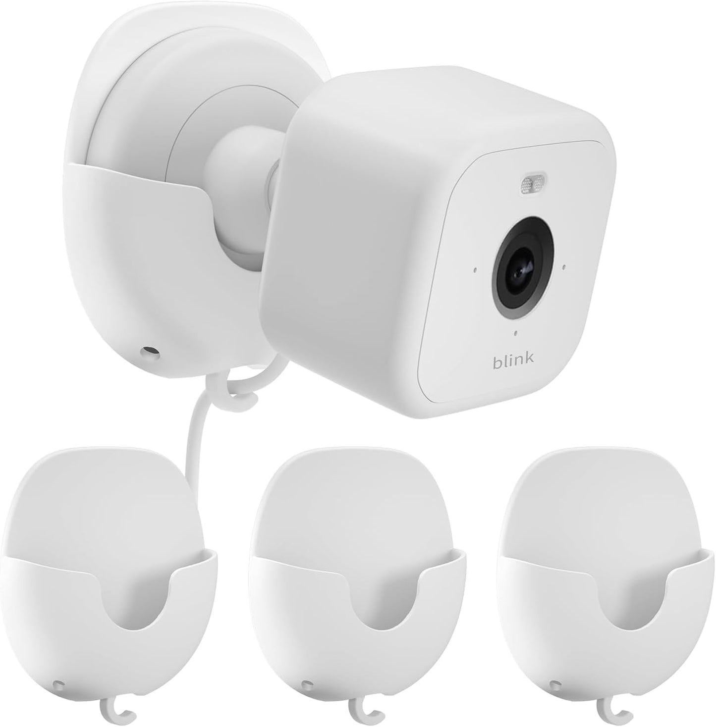 3 Pack 4/Outdoor 2K+/Mini 2/Mini 2K+ Blink Camera No Drill No Screws Wall Mount Bracket for Blink Outdoor Indoor