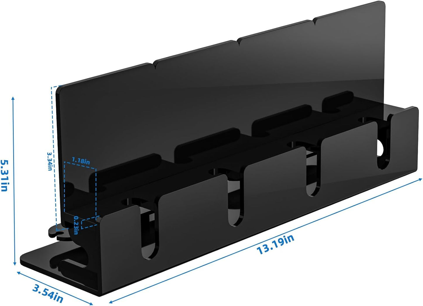 CaSZLUTION 4 Cell Phone Stand, Multiple Phone Holder Organizer Stand for Phones, Acrylic Desktop Mobile Phone Docking