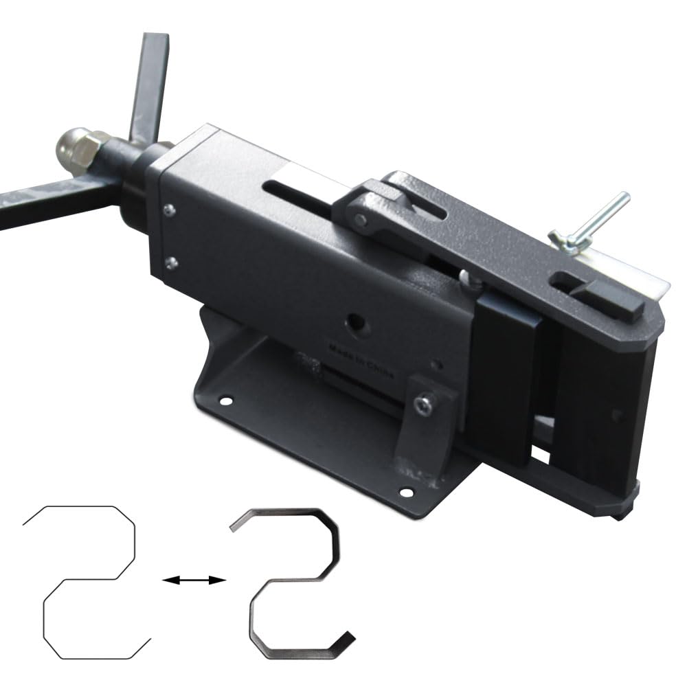 KAKA INDUSTRIAL Manual Steel Bending Brake, 4-Inch Capacity 2.5-Ton Press, 90-Degree Bender FB-4 for 3/16" Steel and 3/8" Aluminum, Bench-Top Mountable