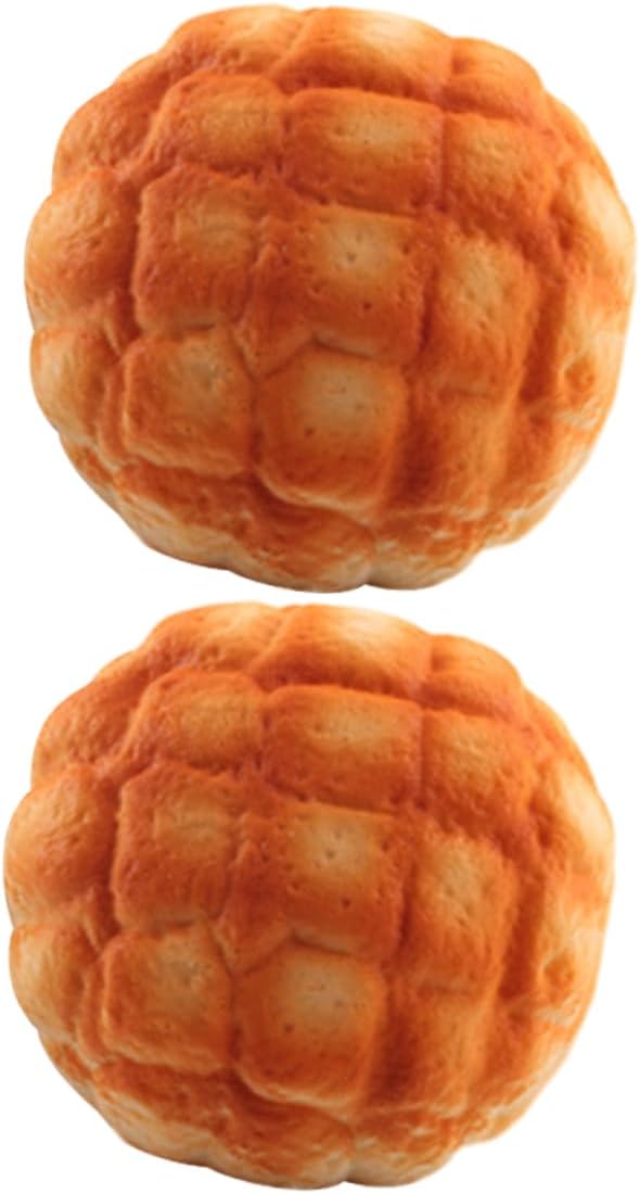 10pcs Yardwe Lifelike Pu Pineapple Bread for Bakery Display Kitchen Decor Photography Props Soft and Safe Artificial