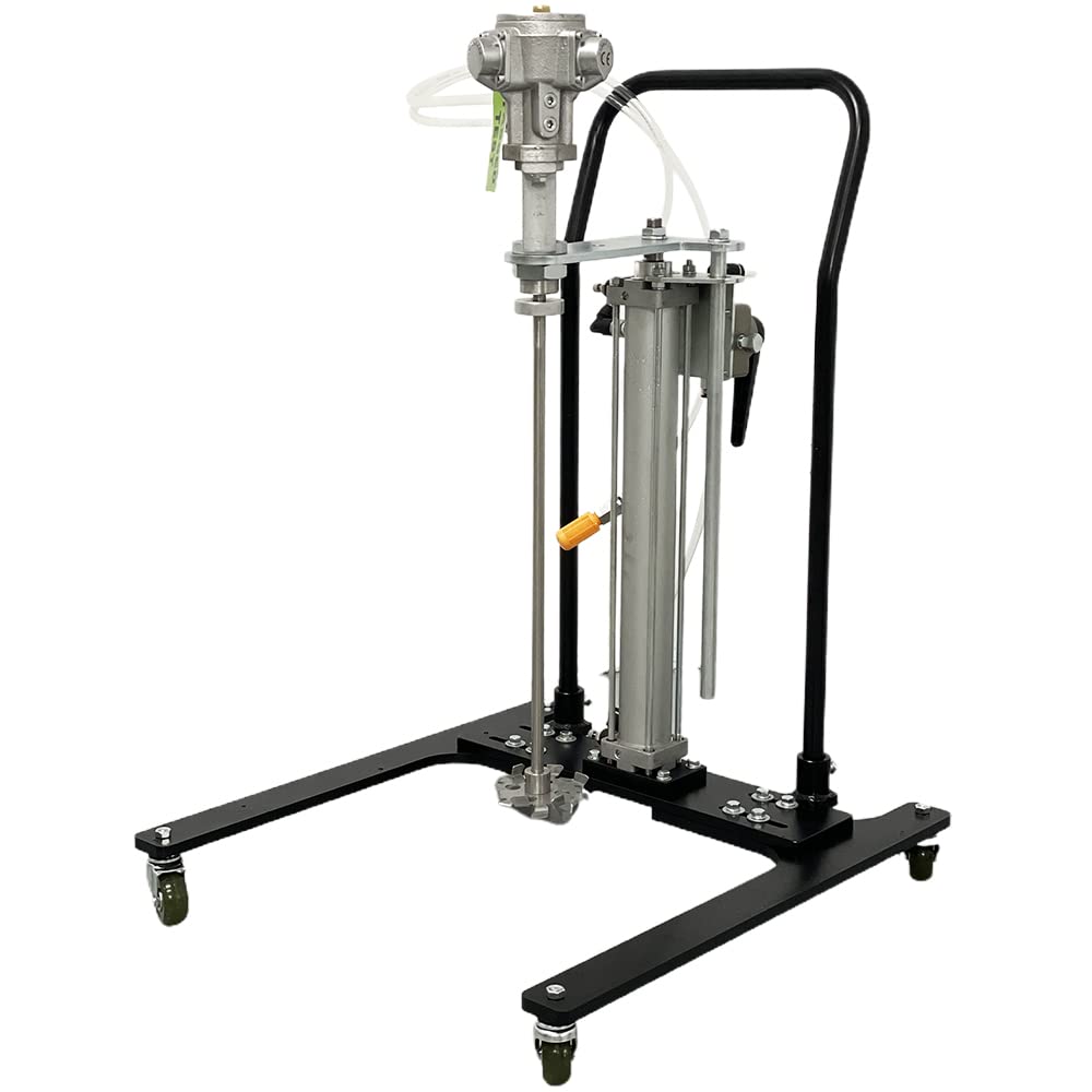 COSMOSTAR 5 Gallon Automatic Air Lifting Pneumatic Pail Agitator Paint Mixer | Drum Mixer | Pneumatic Bracket Mixer, Paint Stirring Machine Bracket Air Agitator Paint Mix Tool, Paint Agitator
