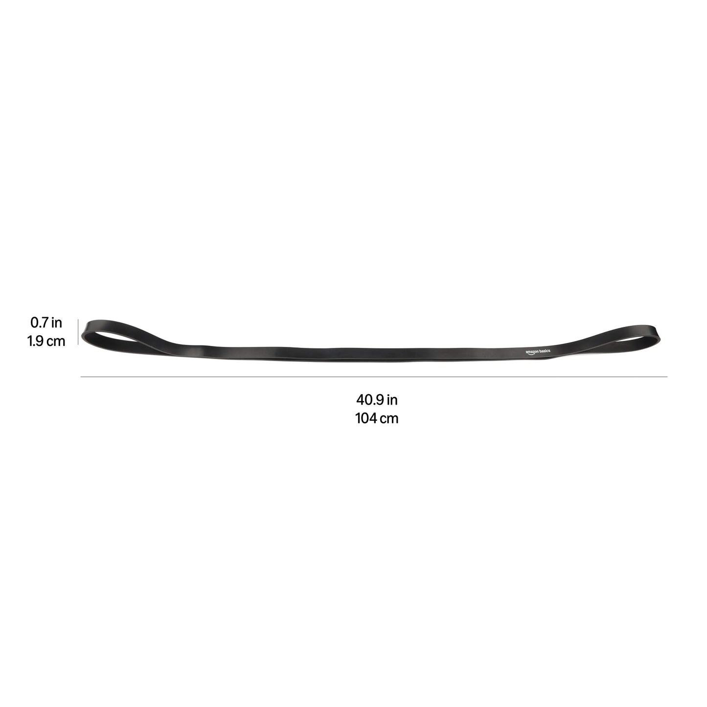 Amazon Basics Resistance Pull-Up Bands for Exercise, Workout, Stretching and Muscle Training, 3/4 Inches, 30 to 60 Pounds, Black