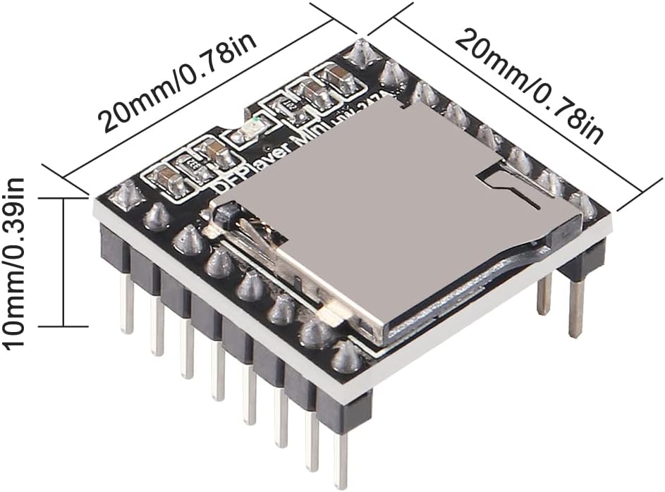AITIAO 10Pcs MP3 MP3 MSP430, Mini Player Audio Module Voice Decode Board DFPlayer Audio Voice Music Module Supporting
