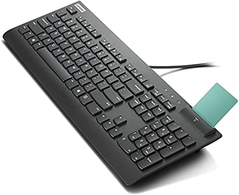 Lenovo Smartcard Wired Keyboard II - US English Layout, Compact Design