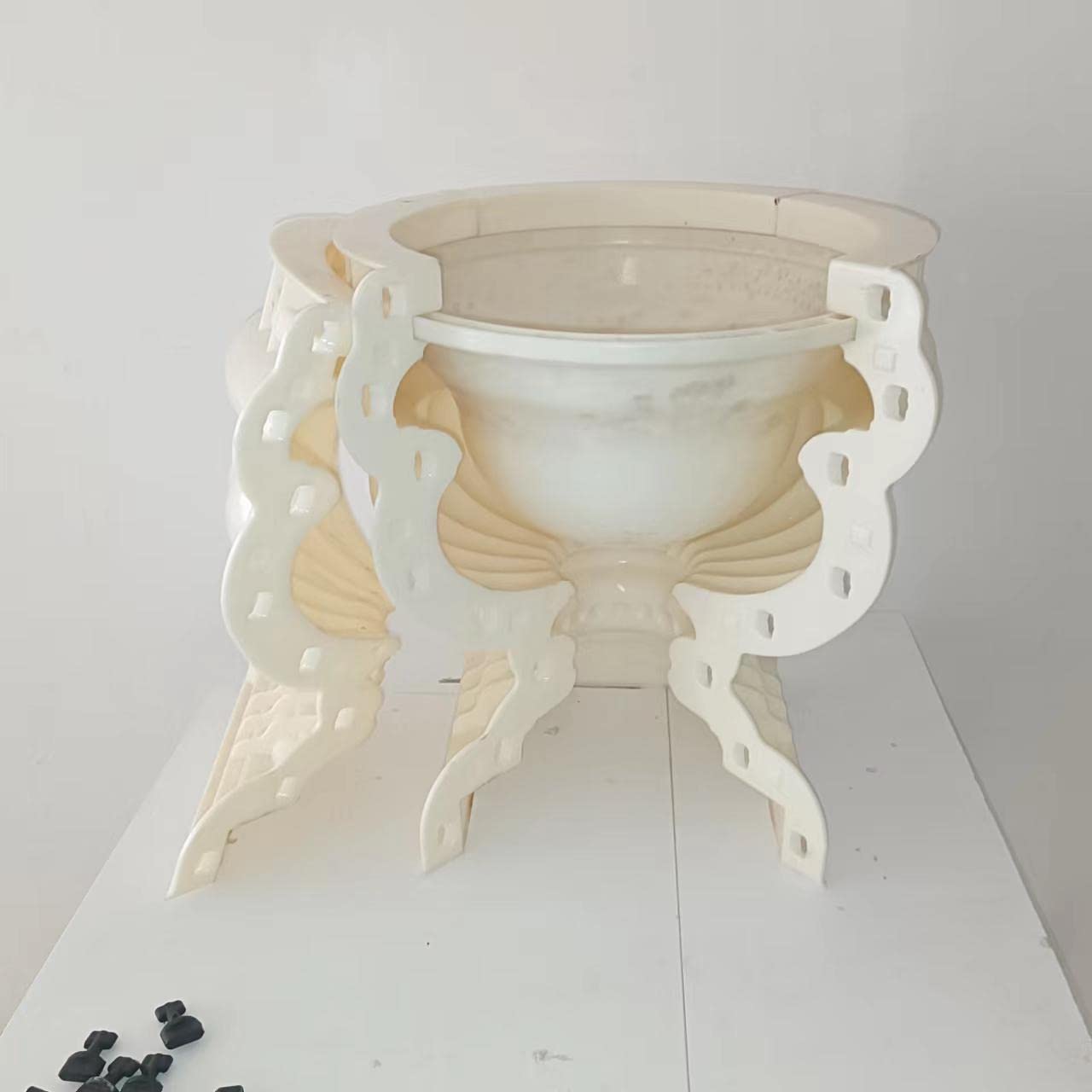 Reazone ABS Diameter 50cm Plastic Precast Concrete Flower Pot Planter Molds for Sale