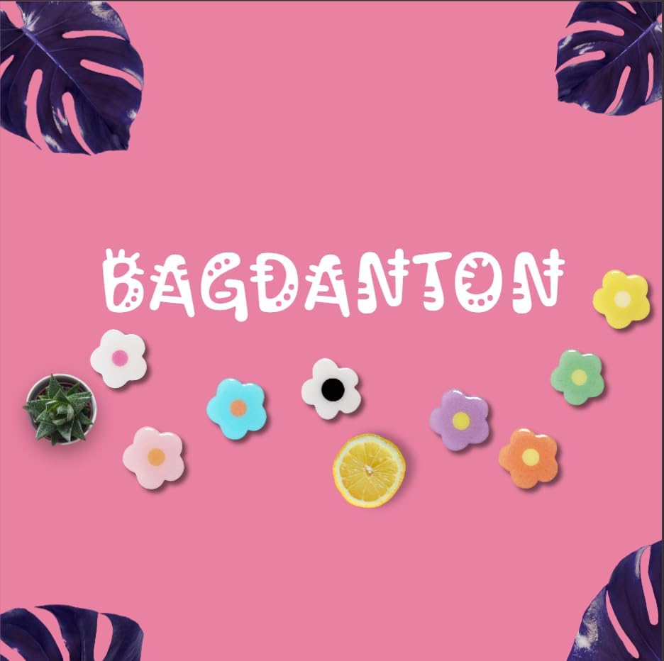 BAGDANTON Cute Flower Series Collapsible Design Phone Grip (Adhesive, Yellow)