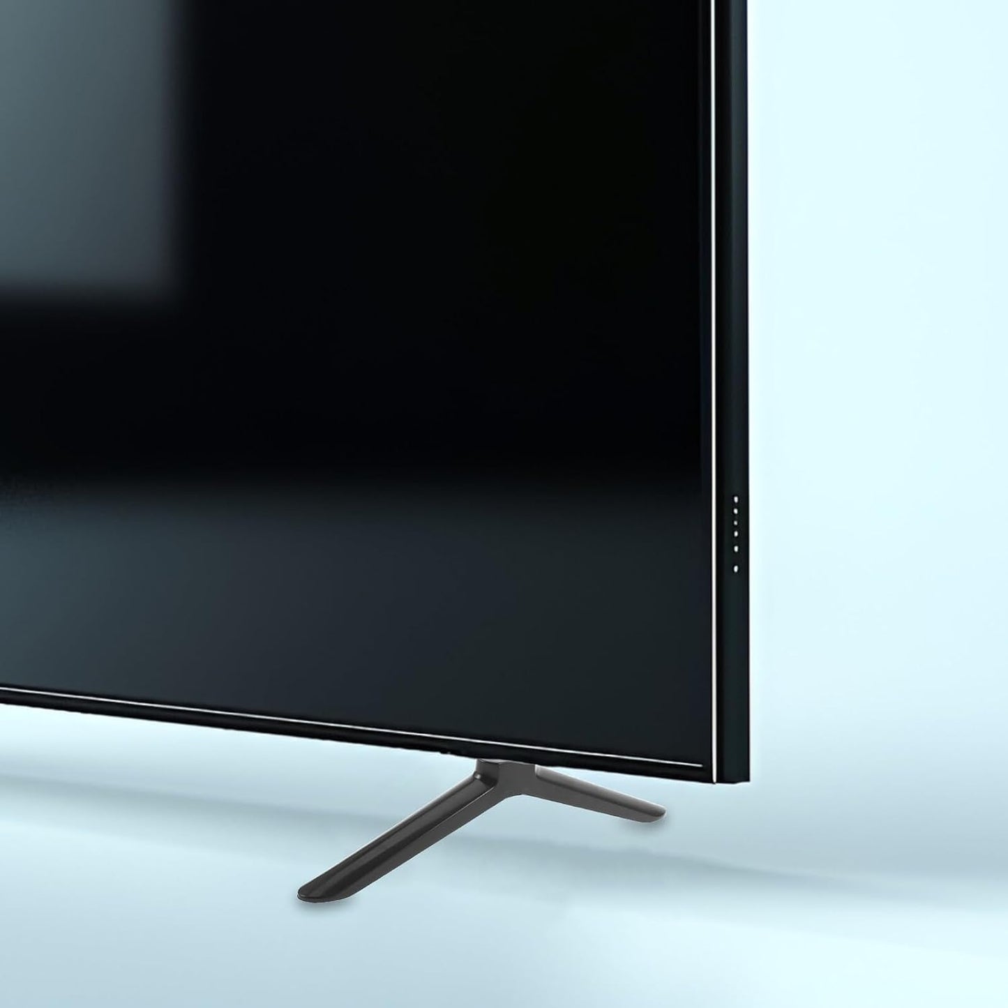 BEBEMOKO 32-inch Tv Stand Legs Replacement for Flat Panel Tv Black Non-Slip Base Support with Screws and Anti-Skid Feet