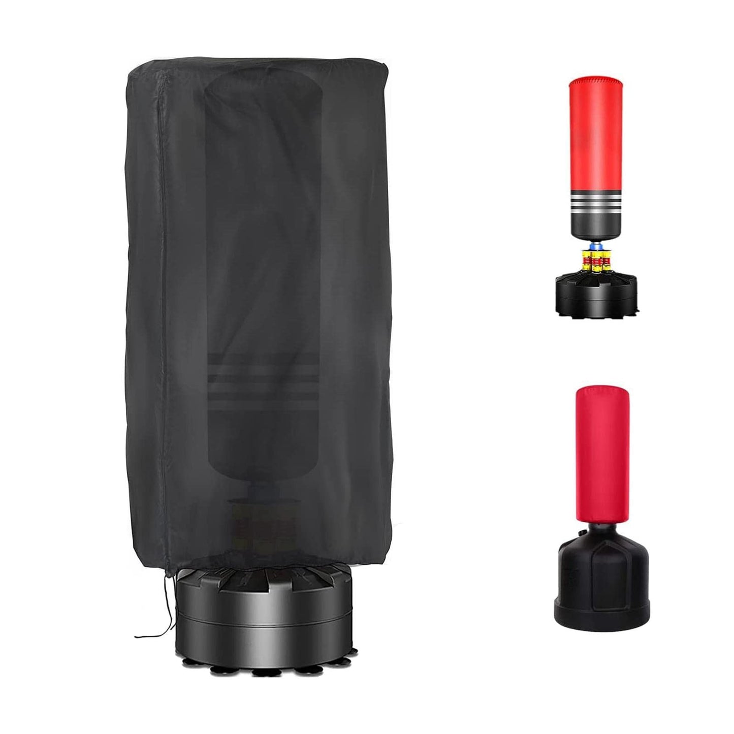 Deevoka Punching Bag Cover Sun Protection Replacement with Drawstring, Dustproof Waterproof Standing Boxing Bag Cover for Trainer, Kickboxing Bag, 33cmx147cm