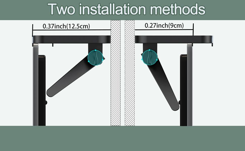 Bodur 3 PCS Top TV Monitor Shelf - Multifunctional Headboard Cable Box Holder , Ideal for Behind Computer, DVD Player