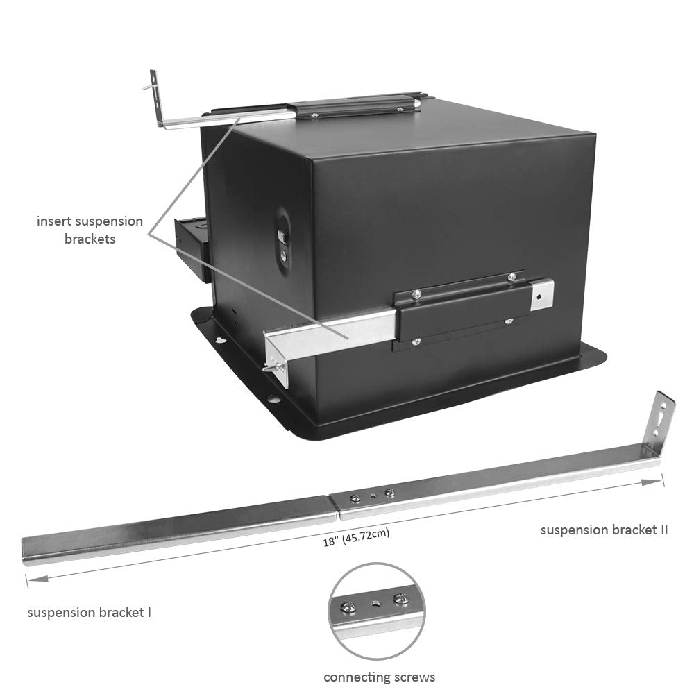BV Bathroom Exhaust Fan 140CFM - Bathroom Fan 1.0 Sones, 6" Duct Collar, Rooms Up to 140 Sq. Ft.| Energy-Saving Ventilation Fan, Stainless Steel - No Attic Access | Ultra-Quiet HVI 2100,UL Certified