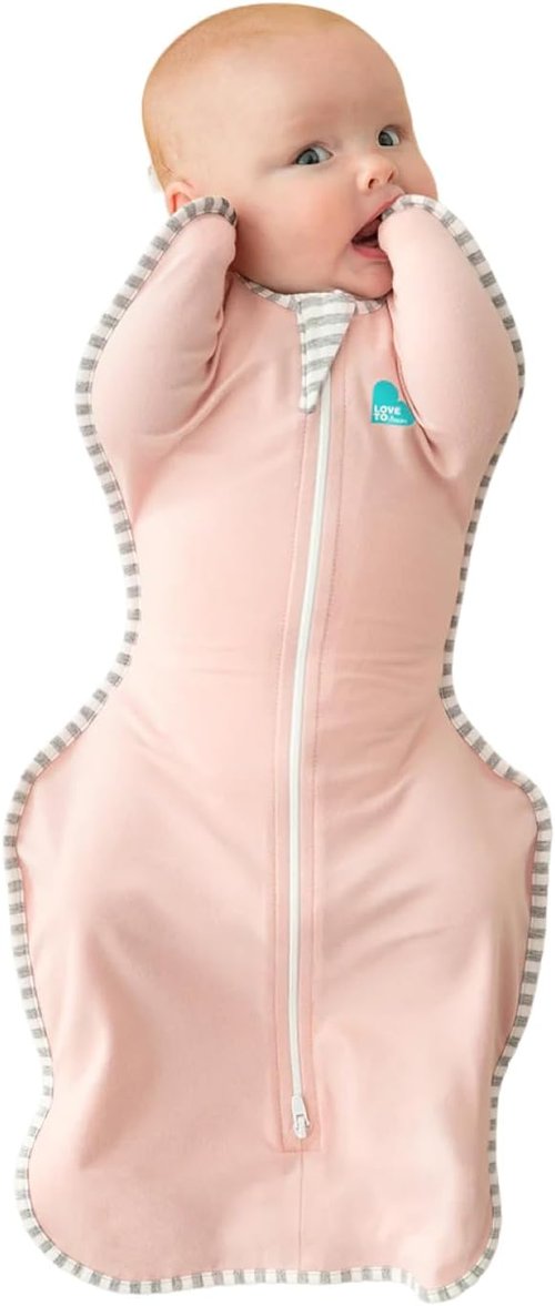Love to Dream Swaddle UP Sleep Sack - Self-Soothing Design for Better Sleep | Medium 13-19 lbs, Dusty Pink