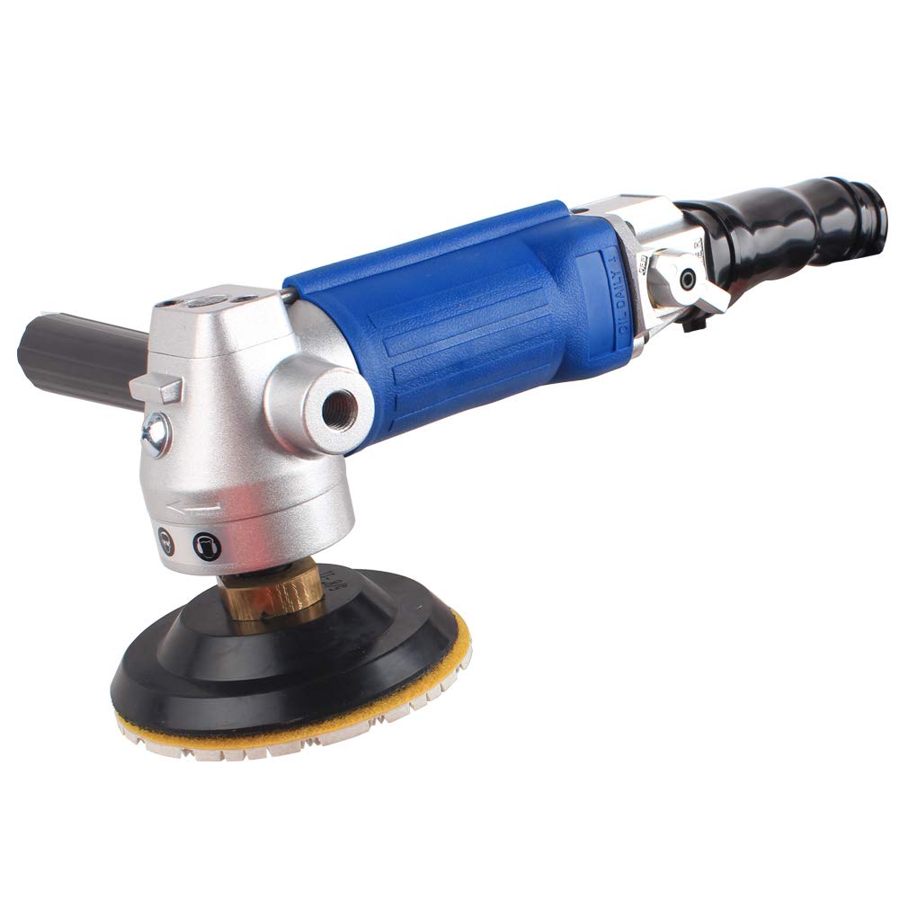 Raizi Granite Air Wet Polisher with Back-up Pad Enhanced Edition (Rear Exhaust Polisher)