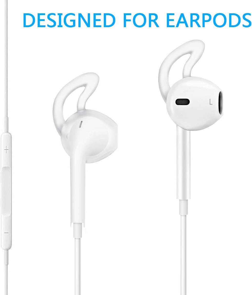Lunies 6S/6 Plus/5S/5C/5 4 Earpods Covers Anti-Slip Silicone Soft Sport Earbud Tips for iPhone Earbuds Comfortable