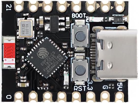 MusRock ESP32-C3 Mini Development Board Wi Fi + BT Module for IoT Projects, No Firmware