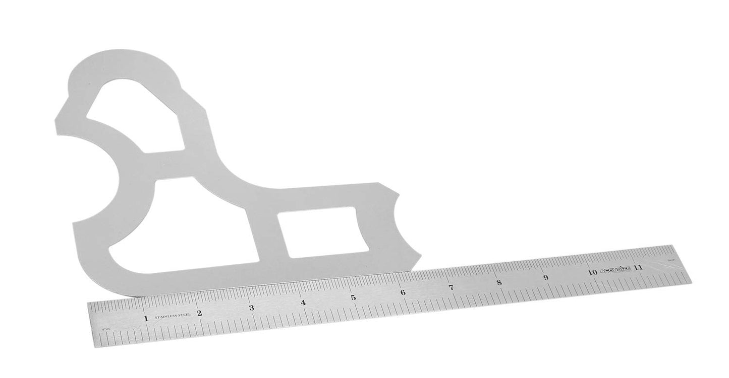 Accusize Industrial Tools 8 Pc Radius Gauge Set 1-1/16'' to 1-1/2'' Gauges without Holder, 3602-5023