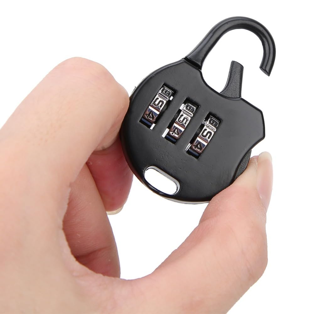 Chiffonade 6pcs 3 Digit Password Padlocks Water Proof Design Anti Theft Metal Locks for Backpacks Luggage Travel Security