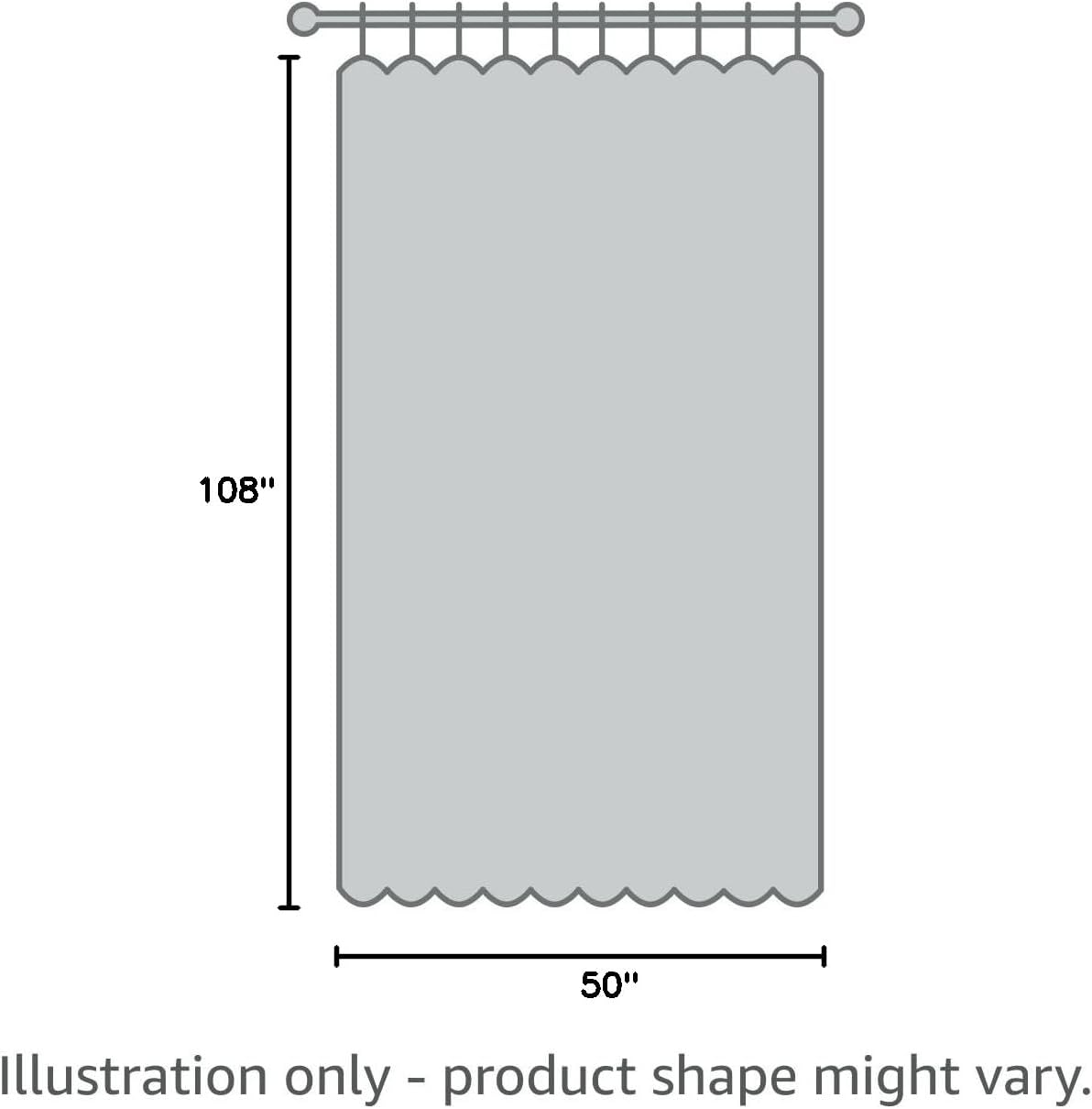 Skiennix 100% Blackout Linen Curtains - Thermal Insulated Drapes for Bedroom | 50" W x 108" L, Black