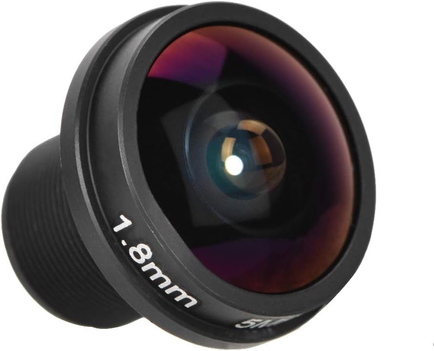 T angxi 1.88mm 5MP 180 M12x0.5 1/3inch 1/4inch Chipsets/with F2.0 Mini Fisheye Camera Lens, HD Wide Angle Thread CCTV