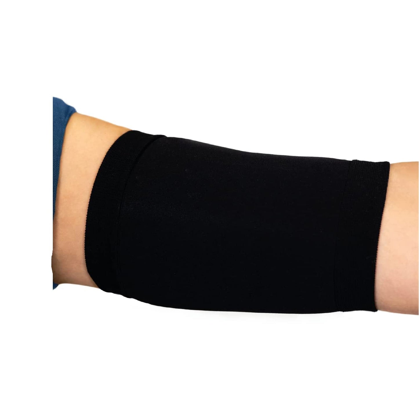 Linphelle Coverpicc PICC Line Cover – Fashionable Upper Arm Cover – Soft, Microfiber Arm Sleeve to Protect PICC Lines, Black, Size Small